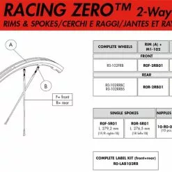 Fulcrum Racing Zero 2 Way Fit Speiche HR Links 276,5 Mm Rot