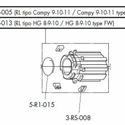 Fulcrum Sperrklinken Fuer HG Freilaufkoerper 3 Stueck