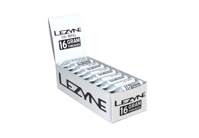 Lezyne CO2 Display Box Ersatzkartuschen 16g 3 Lezyne CO2 Display Box Ersatzkartuschen 16g