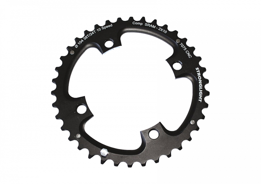 Stronglight Kettenblatt 36 Zaehne 104 LK Aussen 2x10 Schwarz 3 Stronglight Kettenblatt 36 Zaehne 104 LK Aussen 2x10 Schwarz