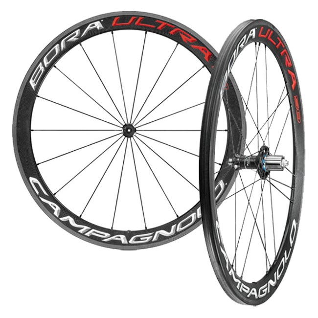 Campagnolo Bora Ultra 50 Laufradsatz Clincher Bright Label Rotor Campa ED 3 Campagnolo Bora Ultra 50 Laufradsatz Clincher Bright Label Rotor Campa ED