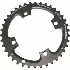 Stronglight Kettenblatt CT2 Schwarz 104 LK Sram X0 Mit Gewinde 10x2 Fach 42 Zaehne