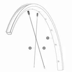 Mavic Ksyrium S UST UB Modell 2021 Ersatzteil | Ersatzspeiche Vorderrad 289 Mm -Kettenblaetter Verkäufe 55134 1