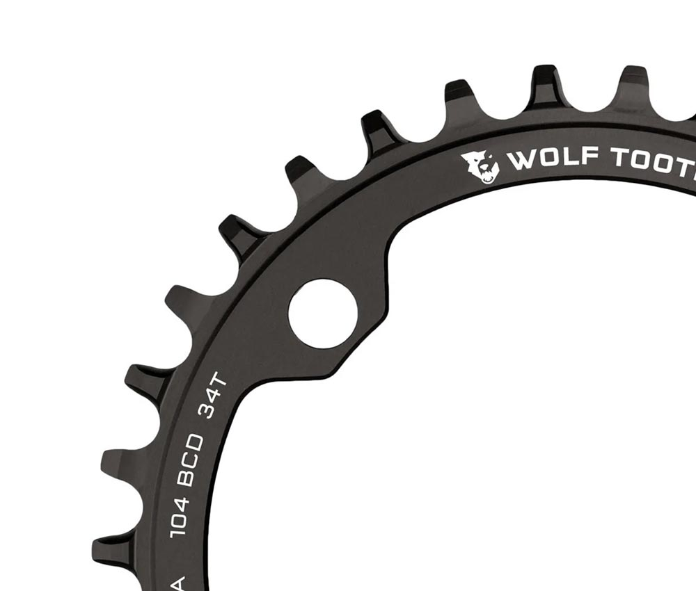 Wolf Tooth Drop Stop A Kettenblatt - Lochkreis 104mm 9-12 Fach 34 Zaehne 5 Wolf Tooth Drop Stop A Kettenblatt - Lochkreis 104mm 9-12 Fach 34 Zaehne – Bild 3