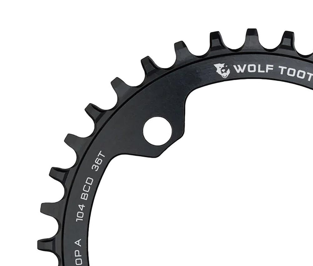 Wolf Tooth Drop Stop A Kettenblatt - Lochkreis 104mm 9-12 Fach 36 Zaehne 5 Wolf Tooth Drop Stop A Kettenblatt - Lochkreis 104mm 9-12 Fach 36 Zaehne – Bild 3