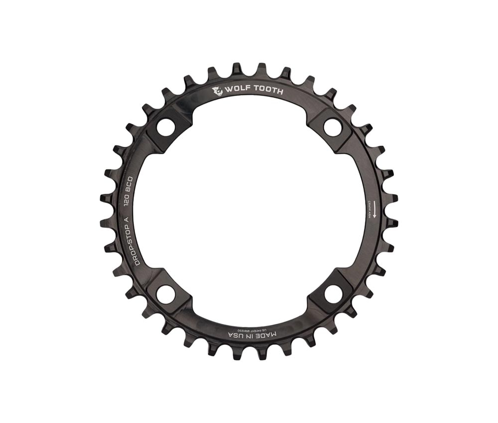 Wolf Tooth Drop Stop A Kettenblatt - Sram Lochkreis 120mm Symmetrisch 9-12 Fach 38 Zaehne 4 Wolf Tooth Drop Stop A Kettenblatt - Sram Lochkreis 120mm Symmetrisch 9-12 Fach 38 Zaehne – Bild 2