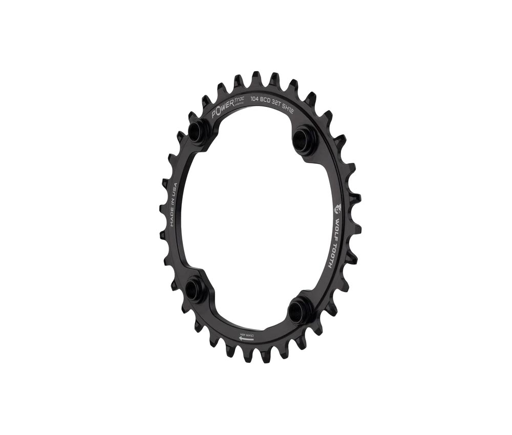 Wolf Tooth Drop Stop A Oval Kettenblatt - Lochkreis 104mm 9-12 Fach 32 Zaehne 3 Wolf Tooth Drop Stop A Oval Kettenblatt - Lochkreis 104mm 9-12 Fach 32 Zaehne