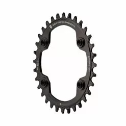 Wolf Tooth Drop Stop A Kettenblatt - Shimano XTR Lochkreis 96mm Asymmetrisch 9-12 Fach 34 Zaehne