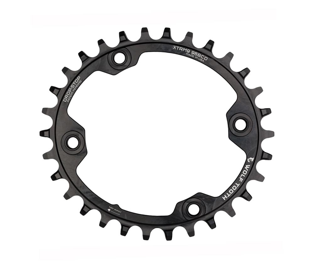 Wolf Tooth Drop Stop A Oval Kettenblatt - Shimano XTR M9000 / M9020 Lochkreis 96mm 9-12 Fach 34 Zaehne 4 Wolf Tooth Drop Stop A Oval Kettenblatt - Shimano XTR M9000 / M9020 Lochkreis 96mm 9-12 Fach 34 Zaehne – Bild 2