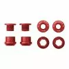 Wolf Tooth Kettenblattschrauben Set - M8x6mm 1-fach 4-Arm Aluminium Rot -Kettenblaetter Verkäufe 57408 0 Wolf Tooth Chainbolts 4CBCN06RED