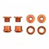 Wolf Tooth Kettenblattschrauben Set - M8x6mm 1-fach 4-Arm Aluminium Orange -Kettenblaetter Verkäufe 57409 0 Wolf Tooth Chainbolts 4CBCN06ORG
