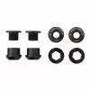Wolf Tooth Kettenblattschrauben Set - M8x6mm 1-fach 4-Arm Aluminium Schwarz -Kettenblaetter Verkäufe 57412 0 Wolf Tooth Chainbolts 4CBCN06BLK