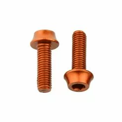 Wolf Tooth Aluminium Flaschenhalterschrauben Set - M5x15mm Zylinderkopf Orange 5 Wolf Tooth Aluminium Flaschenhalterschrauben Set - M5x15mm Zylinderkopf Orange -Kettenblaetter Verkäufe 57440 1