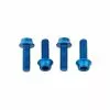 Wolf Tooth Aluminium Flaschenhalterschrauben Set - M5x15mm Zylinderkopf Blau -Kettenblaetter Verkäufe 57445 0 Wolf Tooth Waterbolts 4WBBOLTBLU