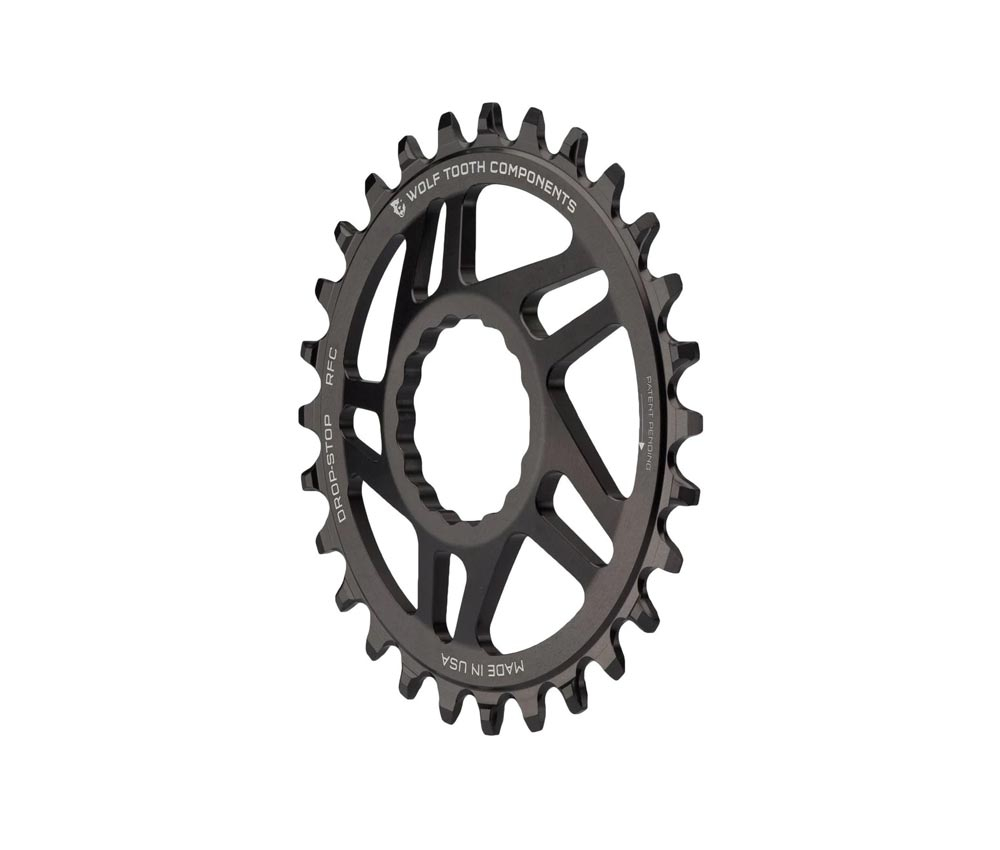 Wolf Tooth Drop Stop A Kettenblatt - Race Face Cinch Direct Mount 3mm Offset 9-12 Fach 34 Zaehne 3 Wolf Tooth Drop Stop A Kettenblatt - Race Face Cinch Direct Mount 3mm Offset 9-12 Fach 34 Zaehne