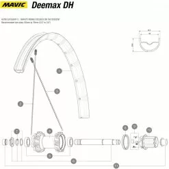 Mavic Deemax DH Hinterrad QRM Auto | Ersatzachse 12x157 Mm
